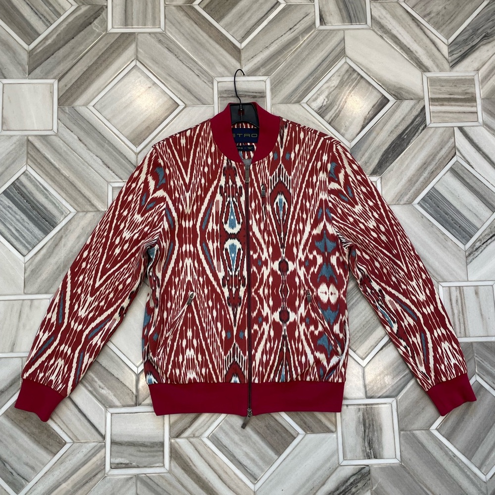 Etro Ikat patterned Bomber Jacket